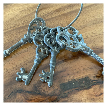 Key Keys Antique Rustic 4 Cast Iron