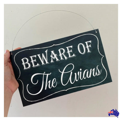 Beware Of Personalised Custom Vintage Sign - The Renmy Store Homewares & Gifts 