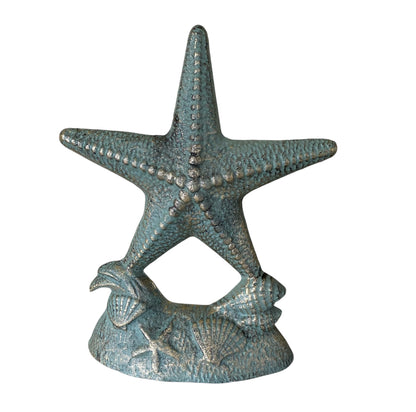 Door Stop Starfish Coastal Beach Rustic Cast Iron