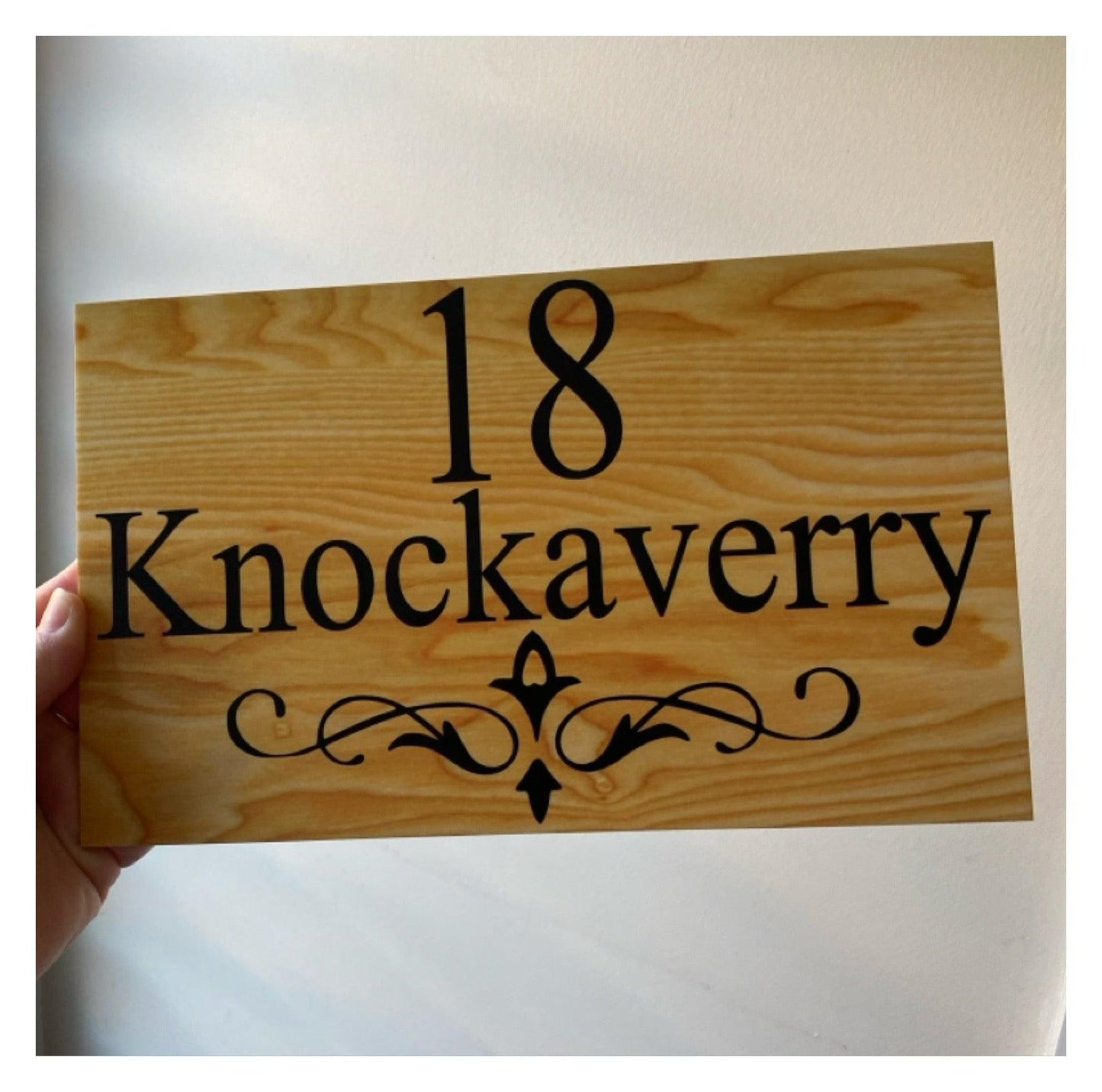 Timber Style Your Text Custom Wording Sign - The Renmy Store Homewares & Gifts 