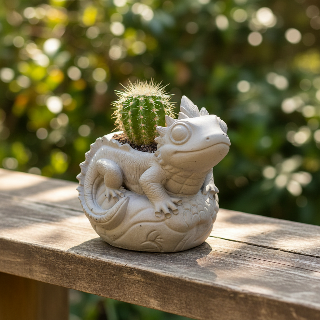 Lizard Planter Pot | Handmade Concrete Succulent Planter | Aussie Made
