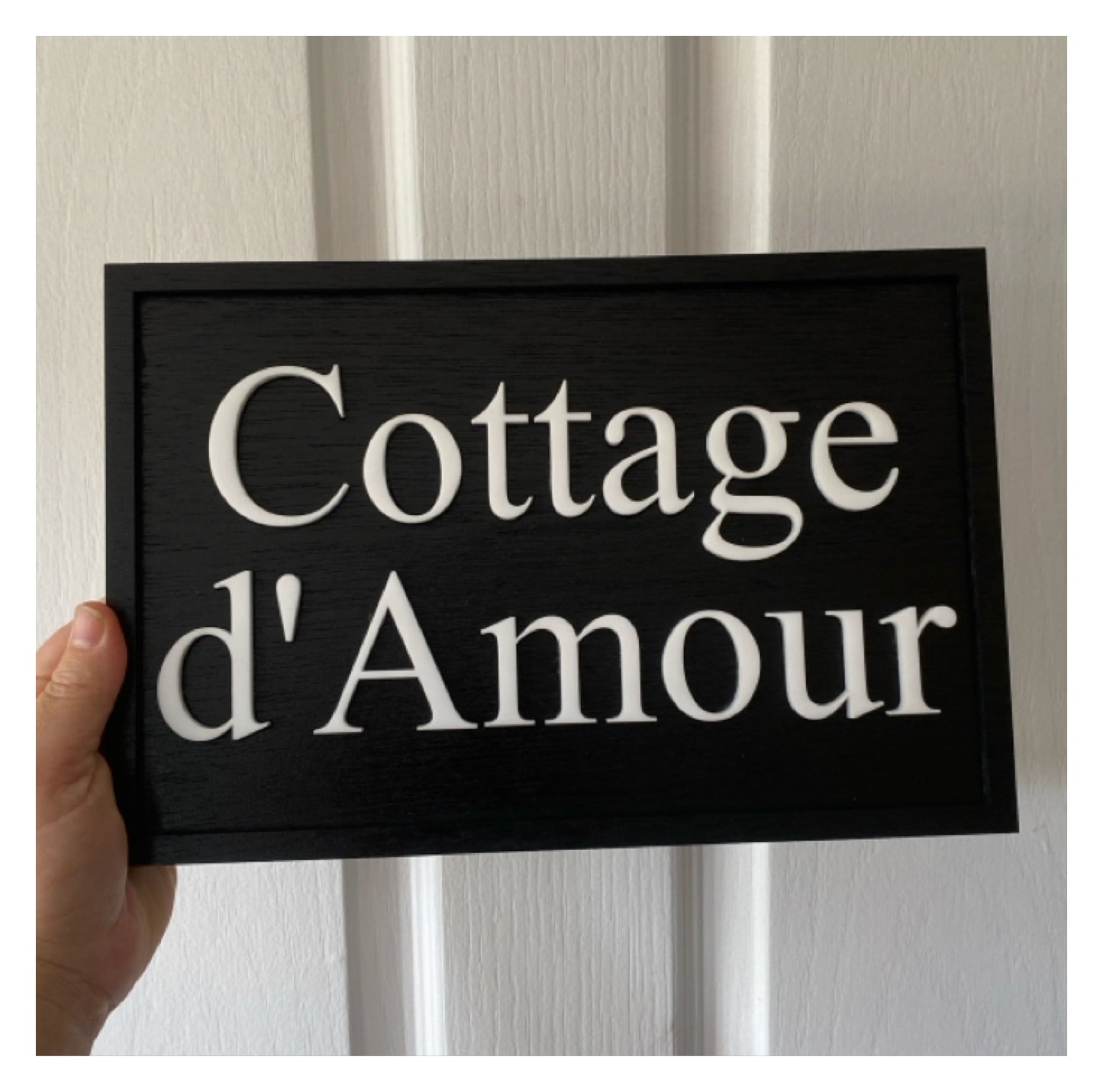 Cottage House Residence Timber Wood Custom Personalised Large Sign