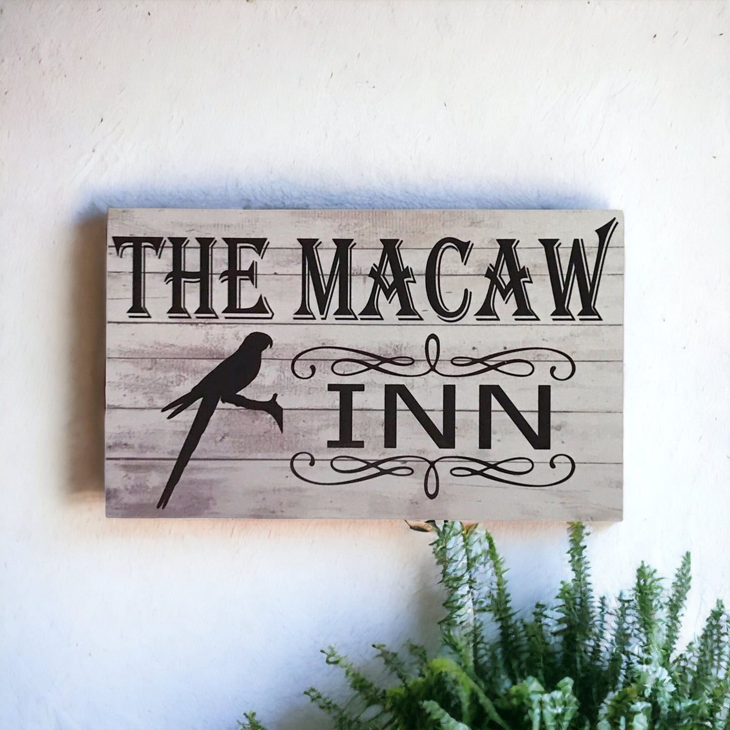The Macaw Inn Bird Pet Sign