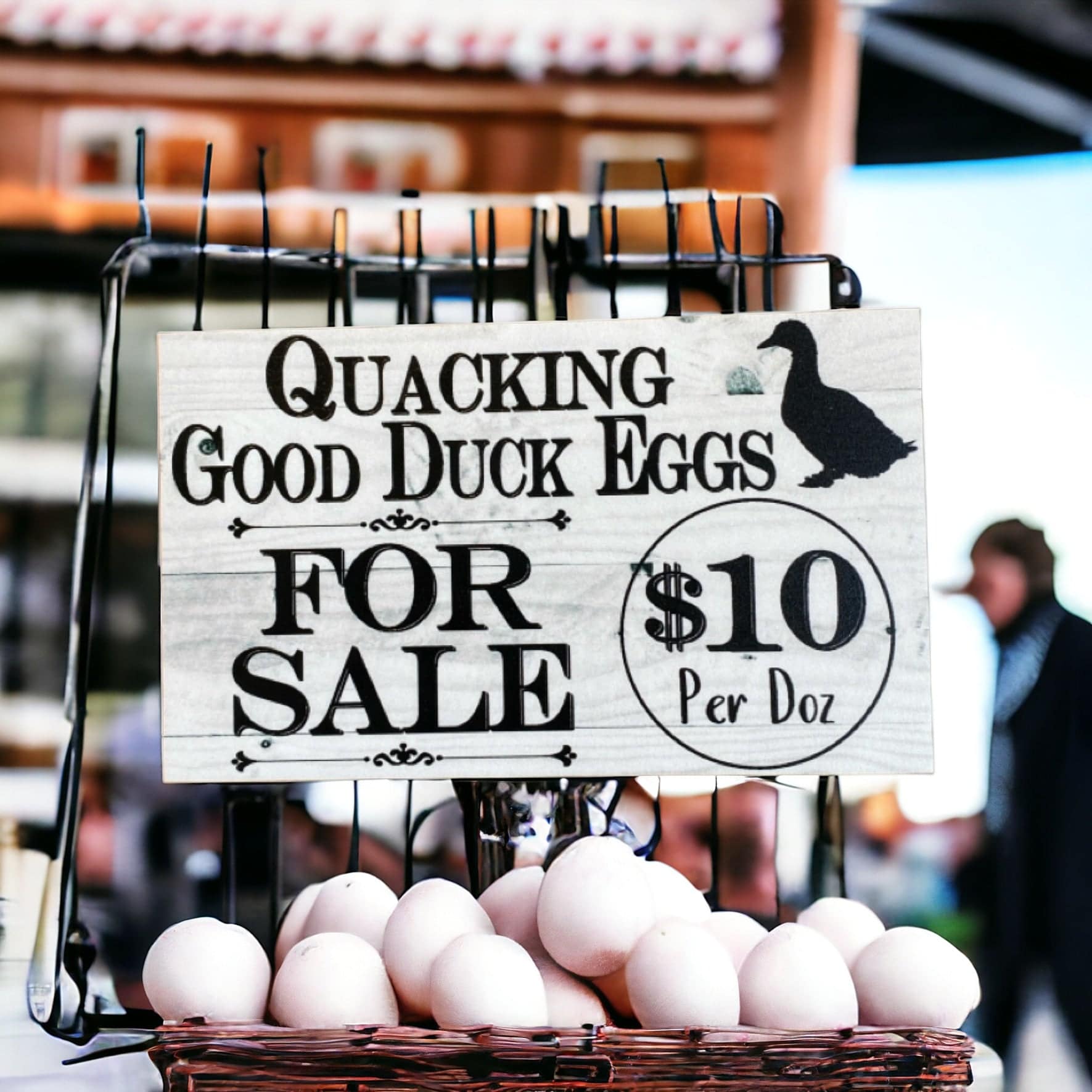 Duck Eggs For Sale Farm Stall Custom Sign - The Renmy Store Homewares & Gifts 