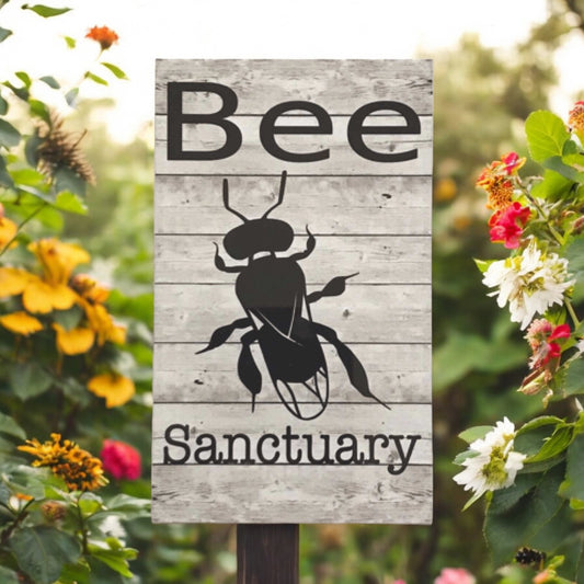 Bee Australian Native Sanctuary Garden Sign - The Renmy Store Homewares & Gifts 