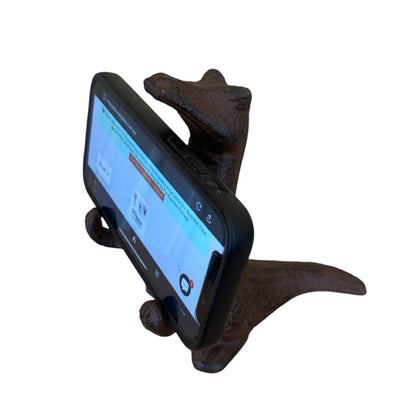 Phone Holder Cast Iron Crocodile Ornament - The Renmy Store Homewares & Gifts 