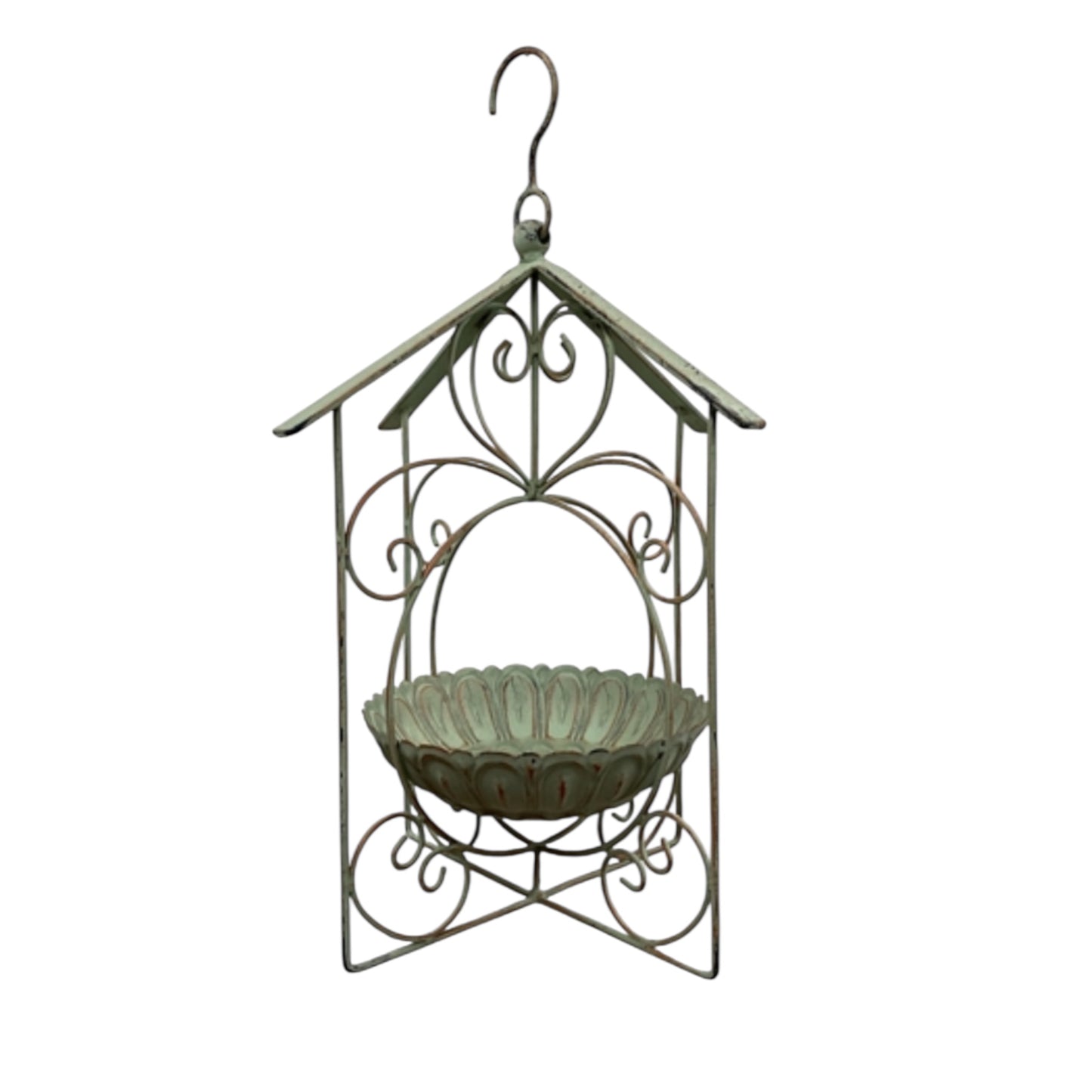 Bird Feeder Hanging Metal Cottage Garden