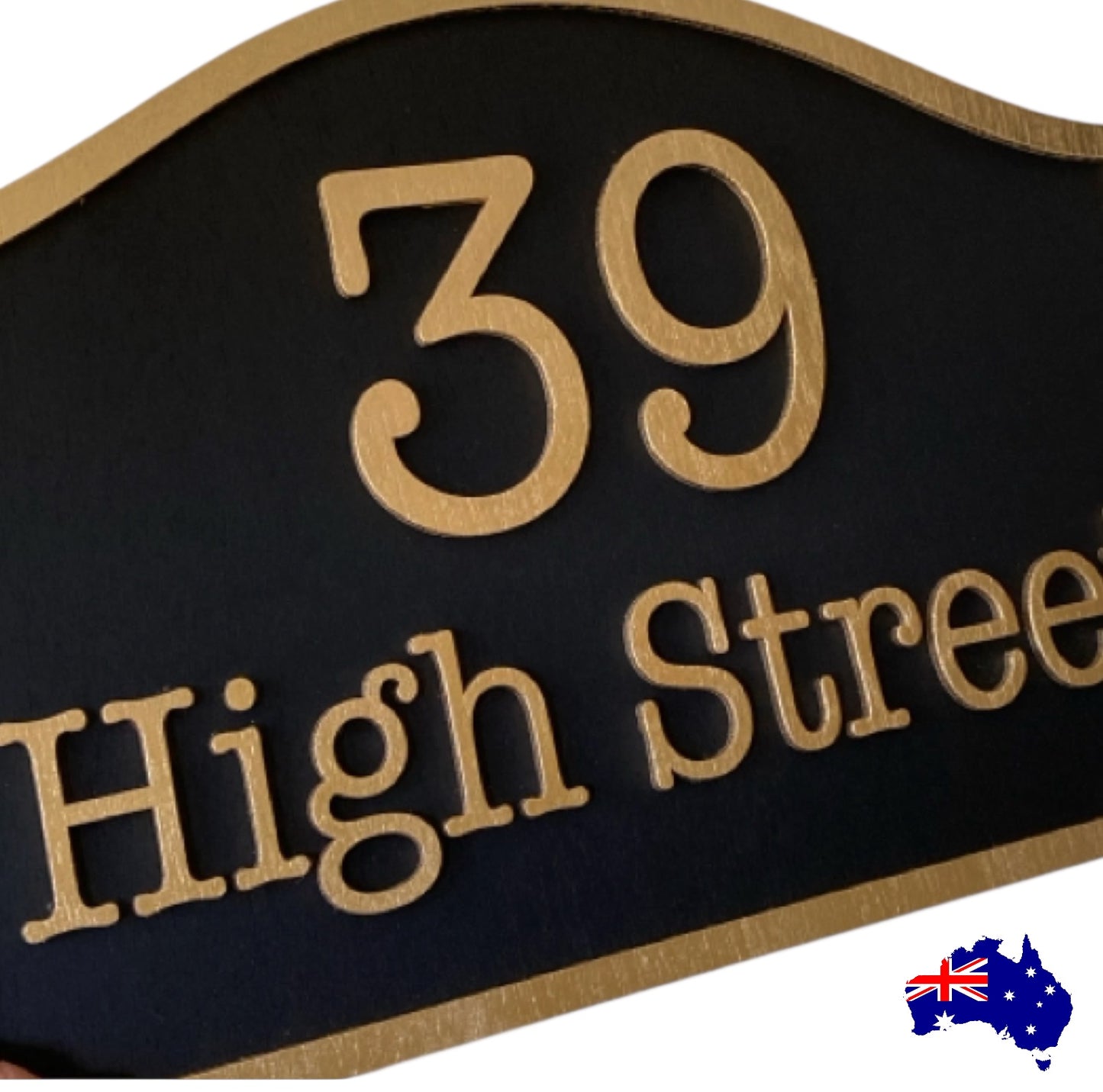 Street Address House Residence Timber Wood Custom Personalised Sign