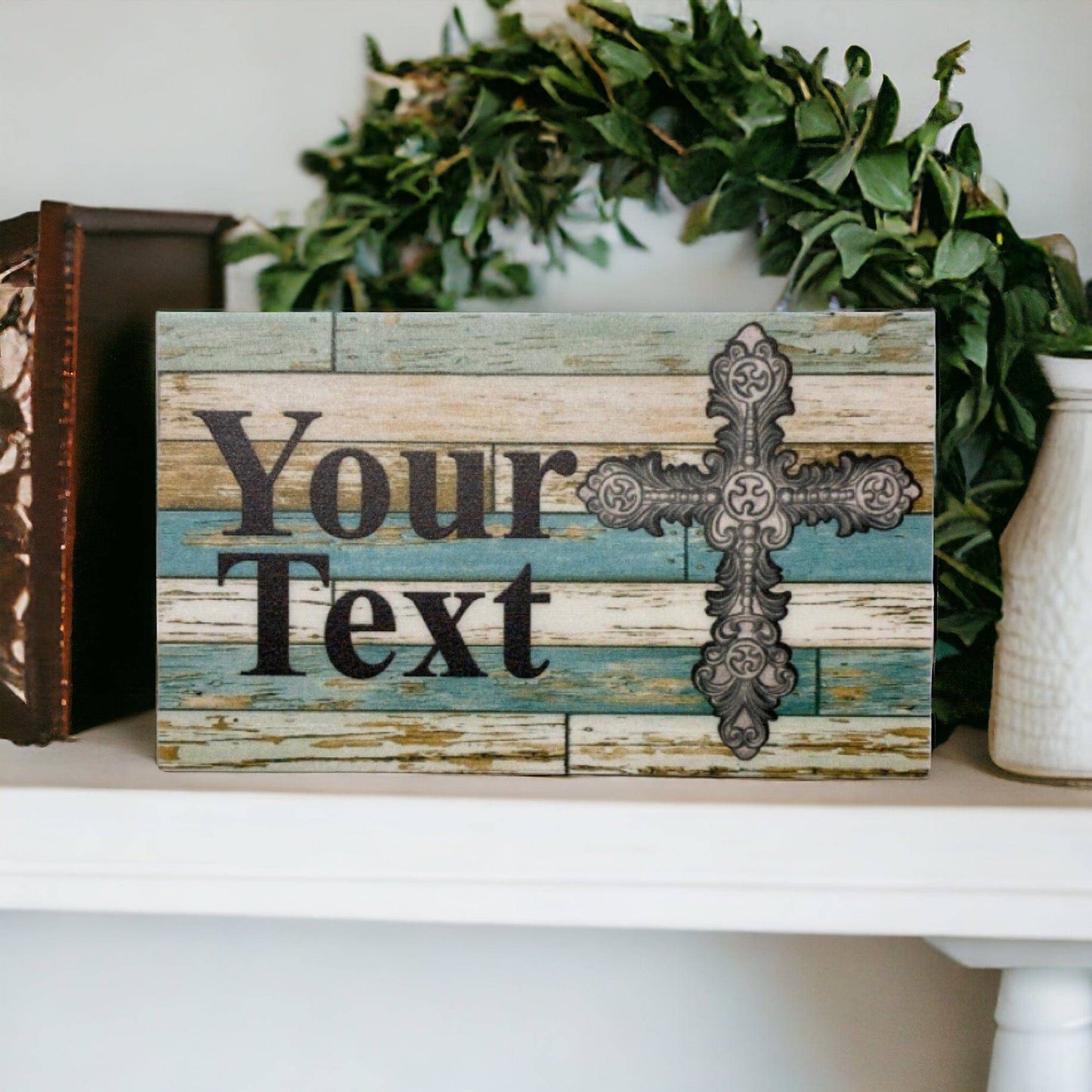 Cross Memorial Custom Personalised Sign - The Renmy Store Homewares & Gifts 