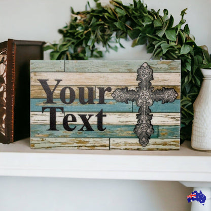 Cross Memorial Custom Personalised Sign - The Renmy Store Homewares & Gifts 