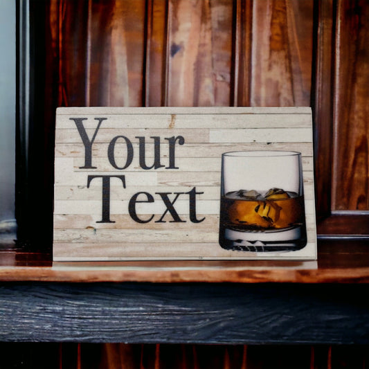 Scotch Rustic Bar Custom Personalised Sign