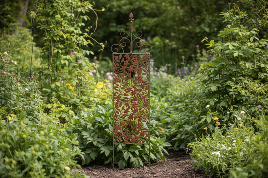 Screen Wall Trellis Stake Plant Support 43x1x168cm - Metal Garden Decor