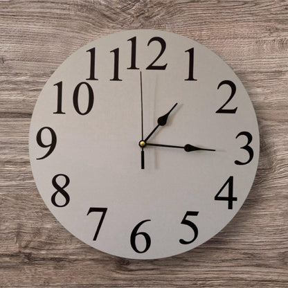 Clock Wall Light Grey Aussie Made - The Renmy Store Homewares & Gifts 