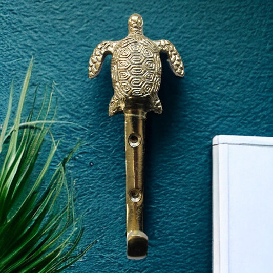 Hook Turtle Coastal Brass - The Renmy Store Homewares & Gifts 