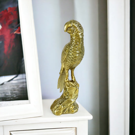 Parrot Bird Vintage Brass Decorative