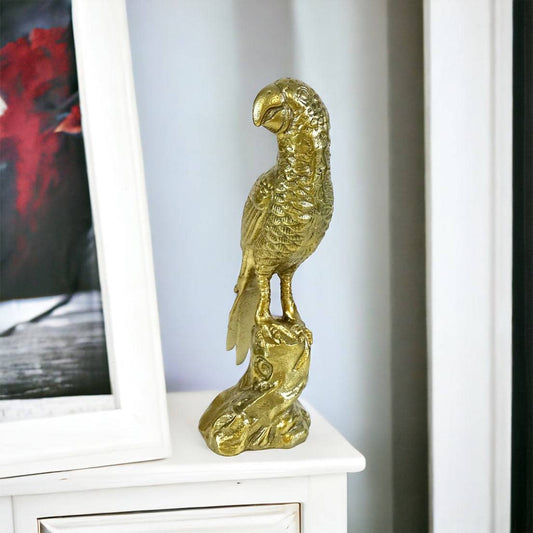 Parrot Bird Vintage Brass Decorative - The Renmy Store Homewares & Gifts 