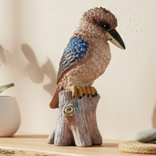Kookaburra Ornament 18cm | Australian Bird Resin Home Decor Gift