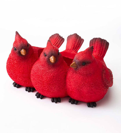 Planter Pot Red Bird Friends Home Garden