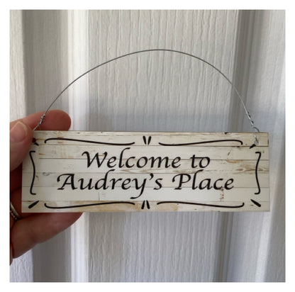 Cottage Custom Personalised Rustic Chic Sign