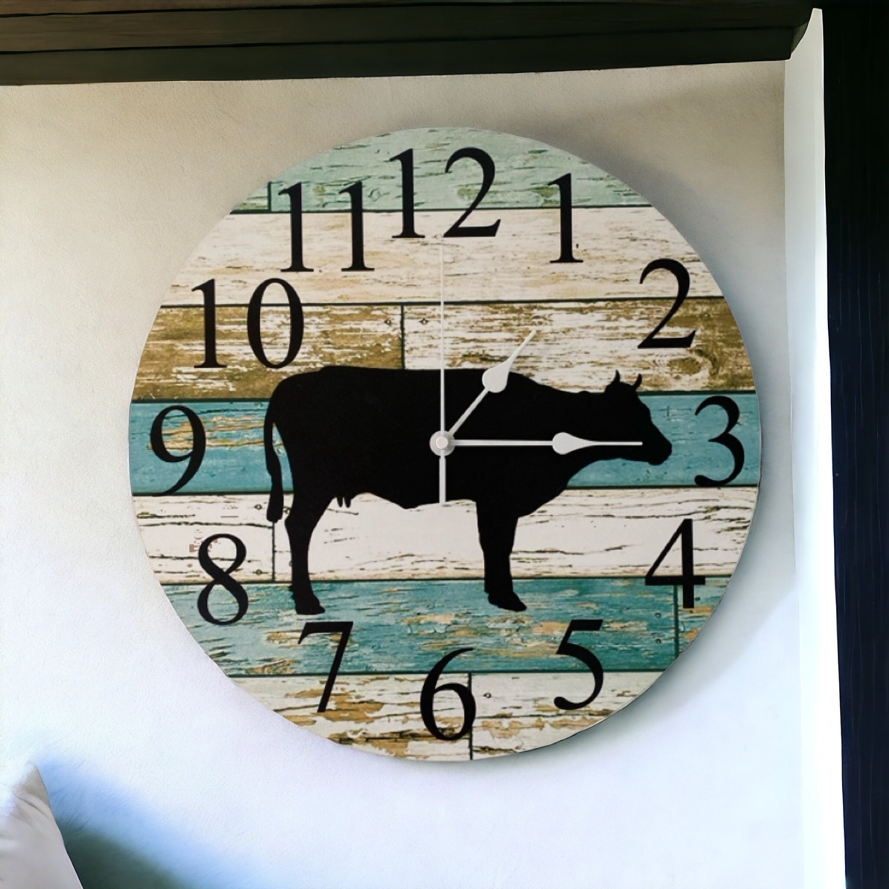Clock Wall Cow Farmhouse Aussie Made - The Renmy Store Homewares & Gifts 