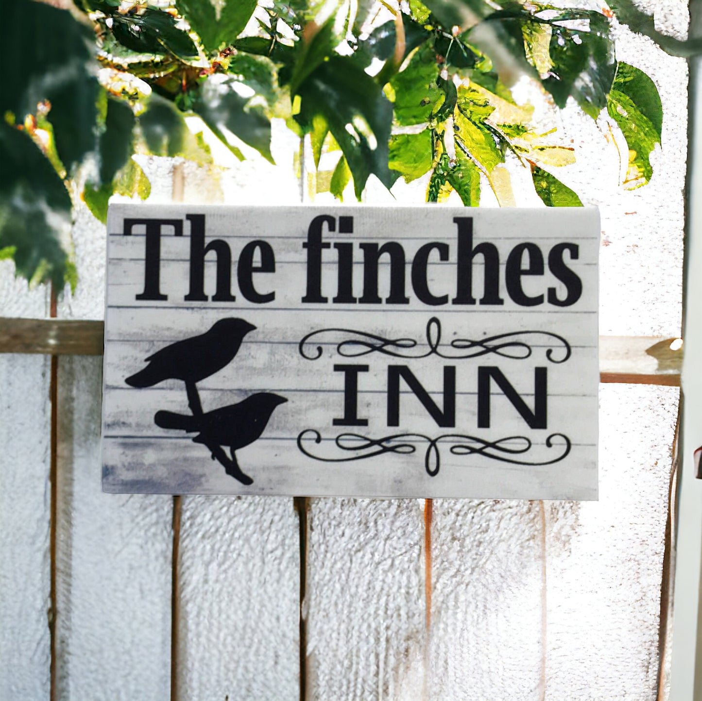 Finches Inn Finch Bird Sign