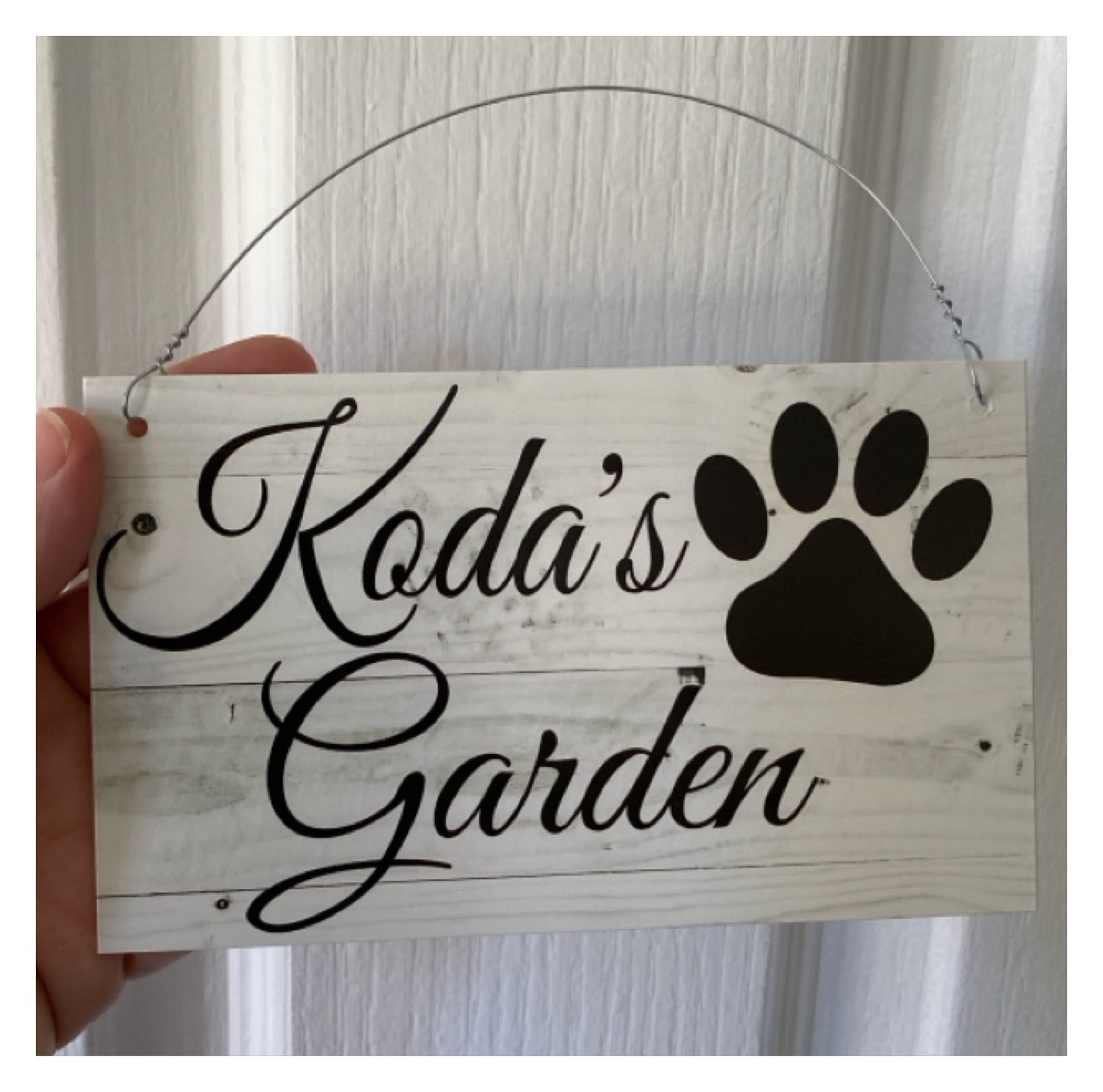 Dog Cat Custom Paw Sign