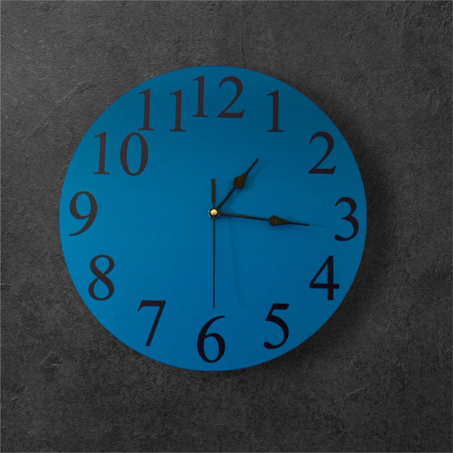 Clock Wall Teal Blue Aussie Made - The Renmy Store Homewares & Gifts 