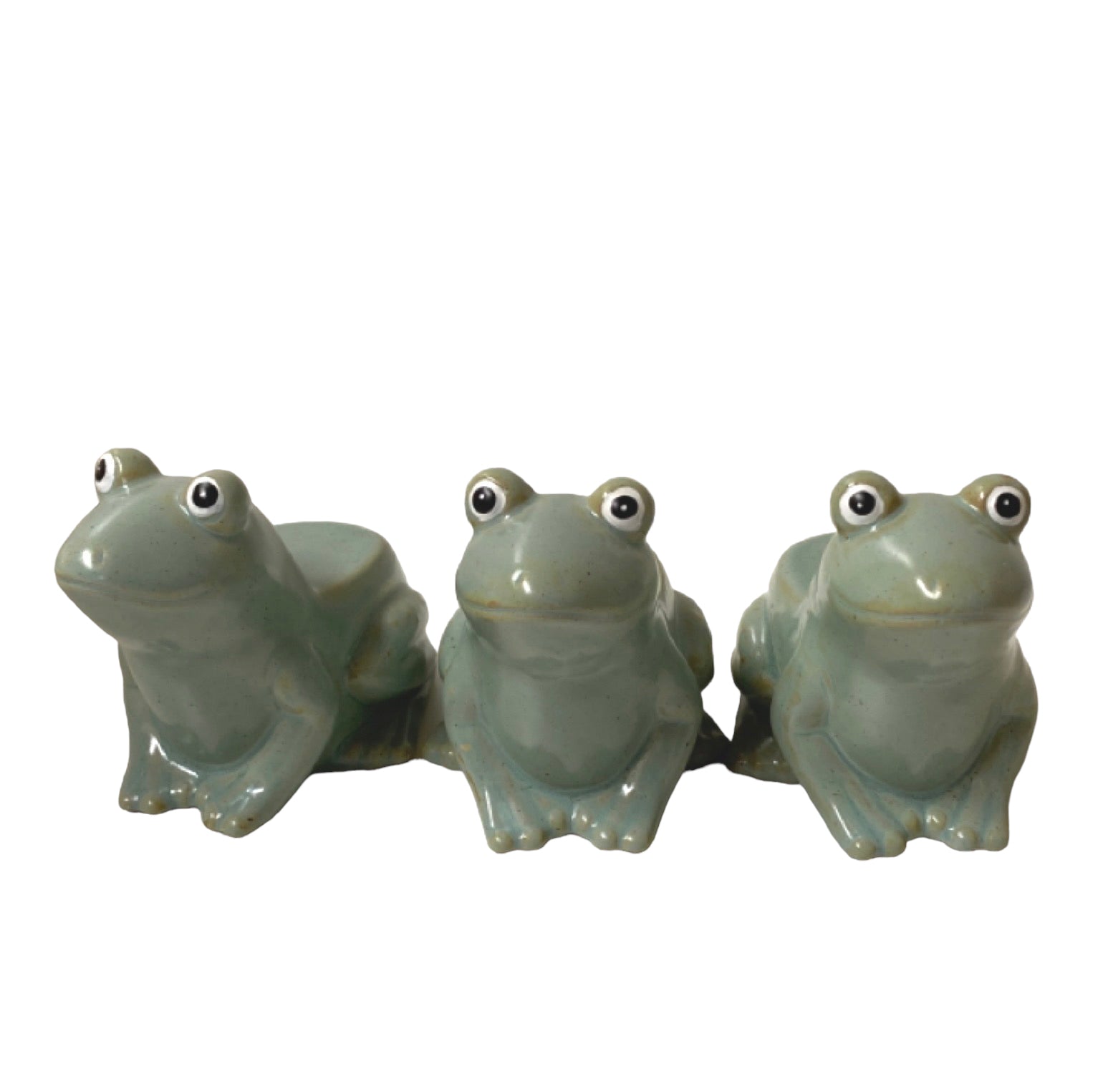 Pot Plant Feet Frog Set of 3 Aqua - The Renmy Store Homewares & Gifts 