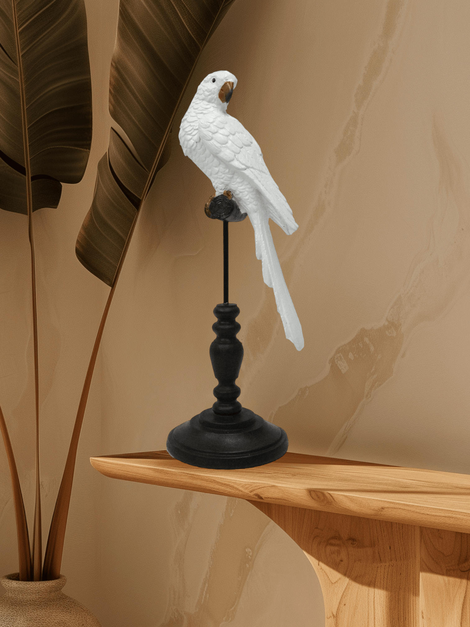 Parrot Bird On Stand Ornament - The Renmy Store Homewares & Gifts 