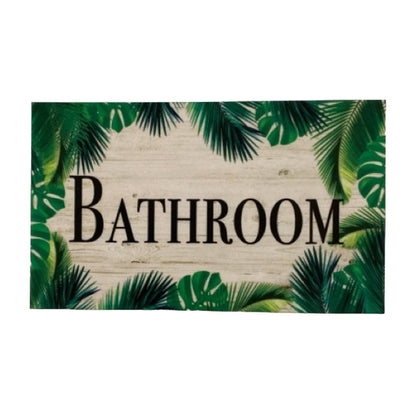 Tropical Door Room Sign Toilet Laundry Bathroom Beach House - The Renmy Store Homewares & Gifts 