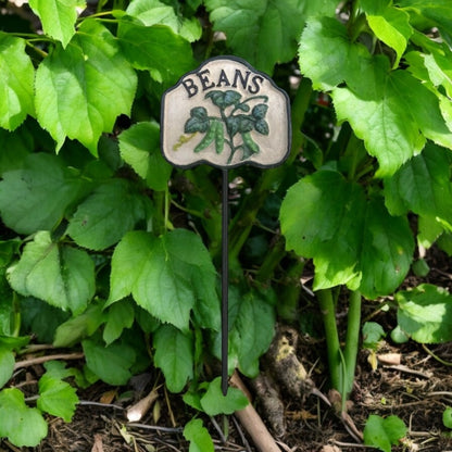 Vegetable Garden Label Stake Rustic Cast Iron