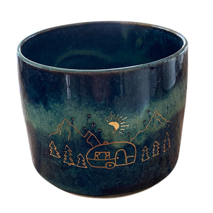 Mug Cup Camping Caravan Pottery Ceramic Aussie Made Limited Edition