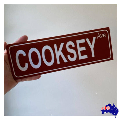 Street Custom Personalised Sign - The Renmy Store Homewares & Gifts 