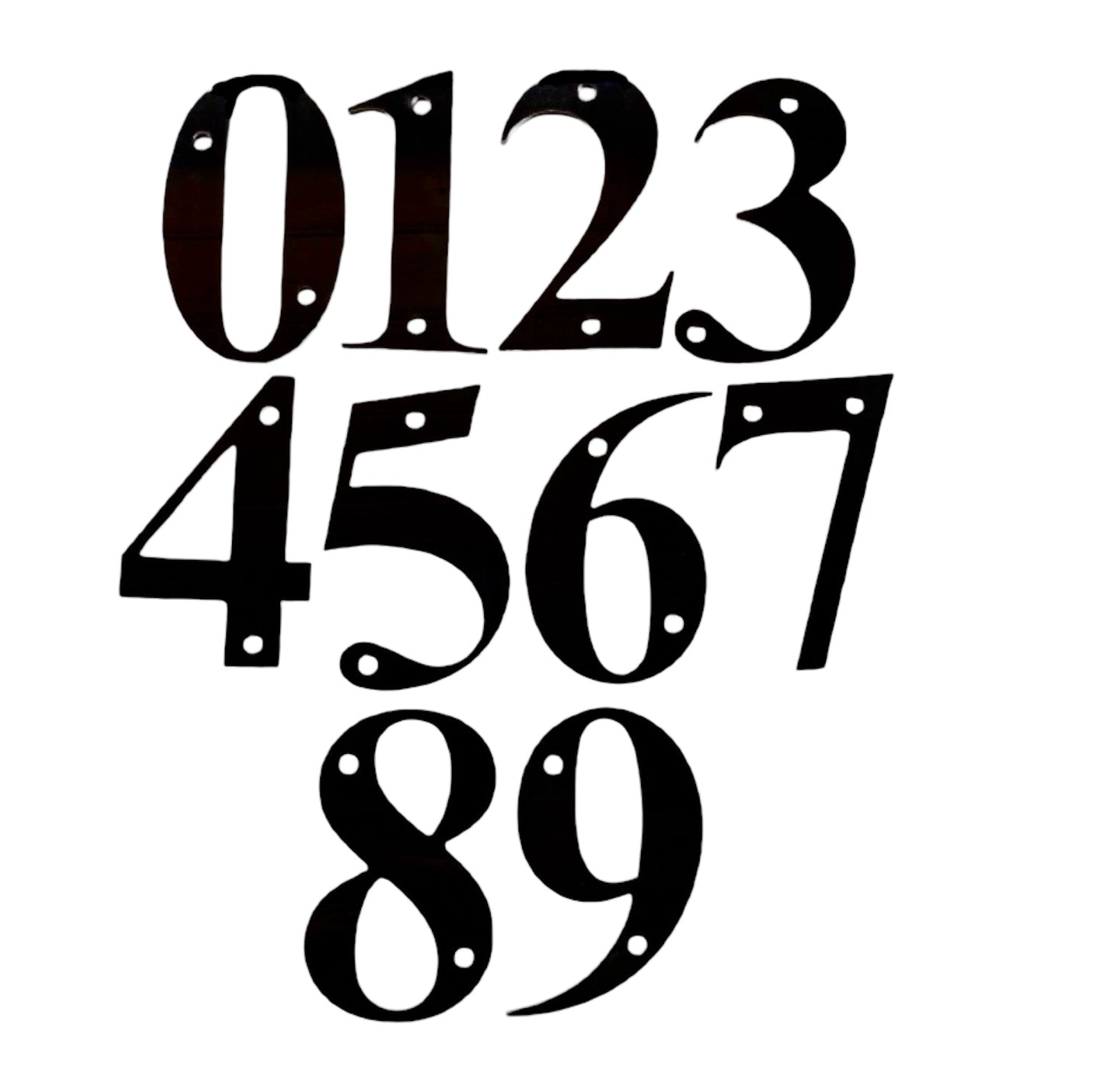 Number House Address Letterbox Street Black or White 10cm - The Renmy Store Homewares & Gifts 