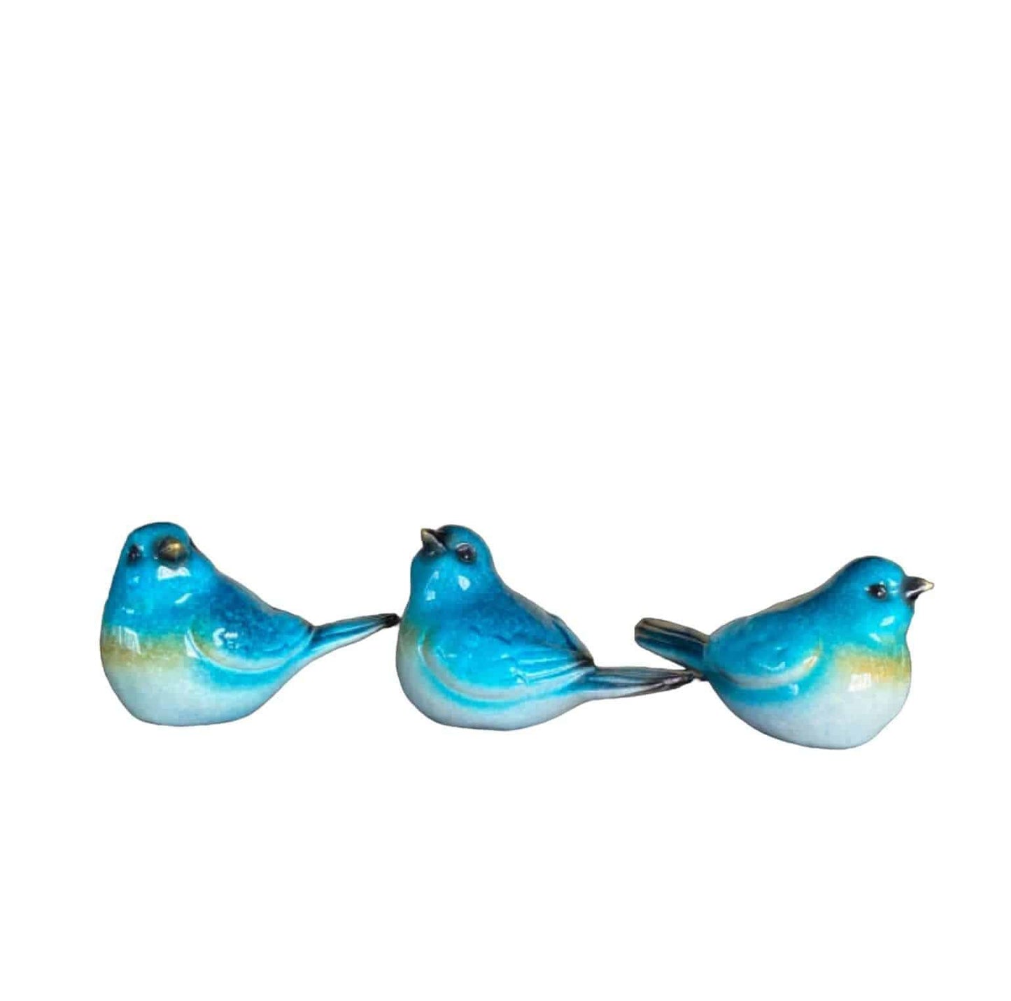 Bird Birds Blue Wren Set Of 3 - The Renmy Store Homewares & Gifts 