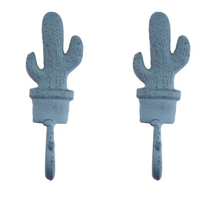 Hook Cactus Blue Set of 2 - The Renmy Store Homewares & Gifts 