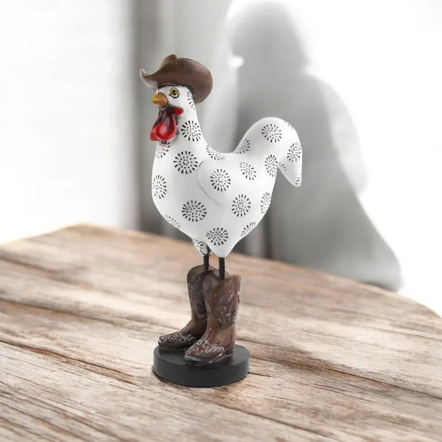 Chicken Lady Country Big Boots Ornament
