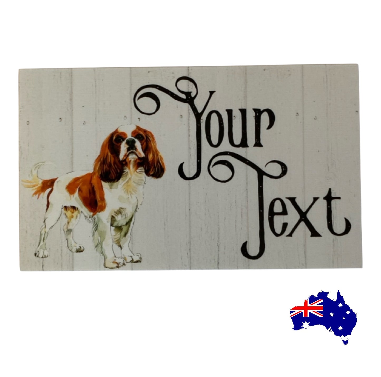 Cavalier King Charles Spaniel Dog Personalised Custom Sign