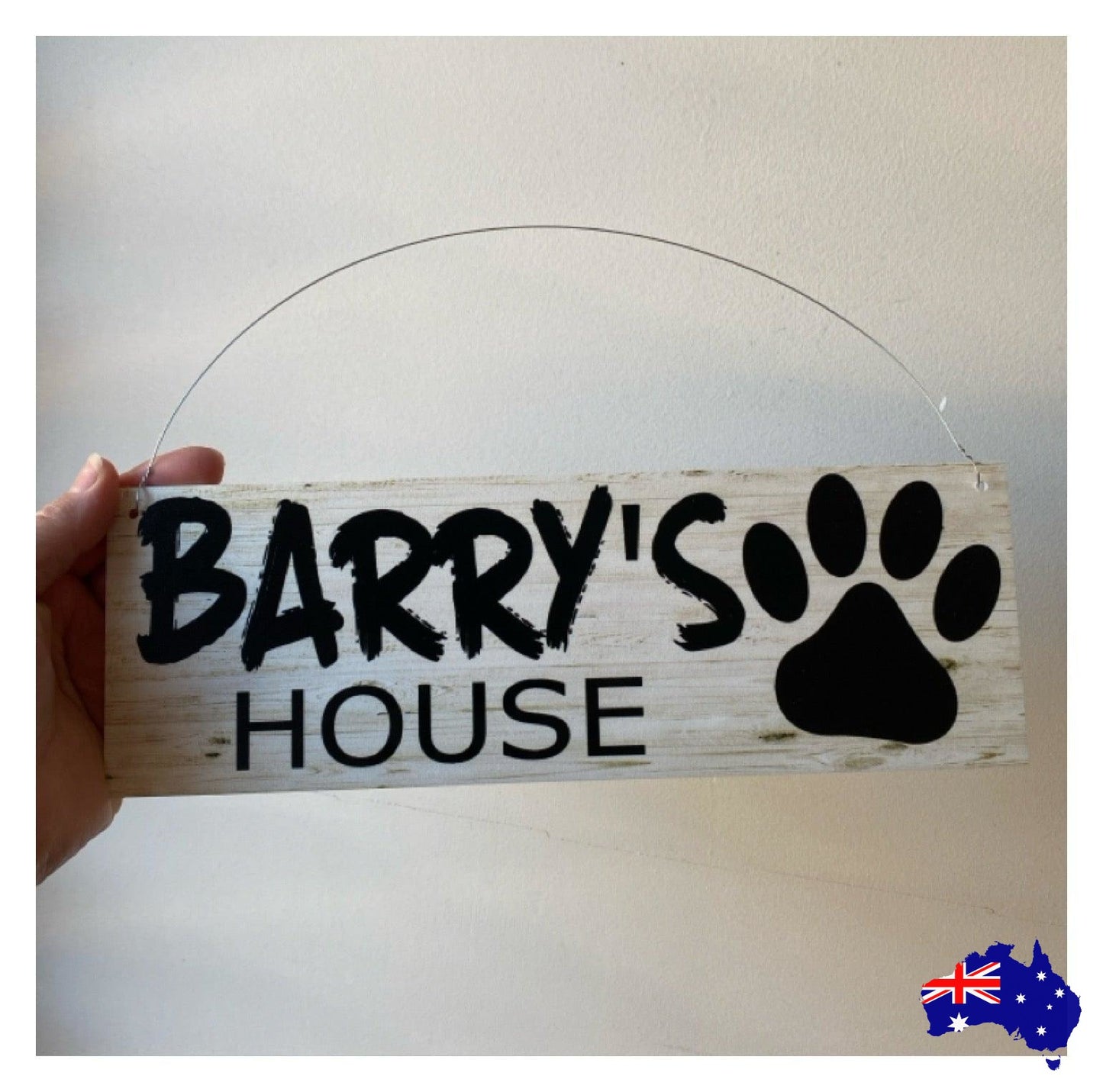 Dog Kennel House Custom Personalised Pets Name Sign - The Renmy Store Homewares & Gifts 