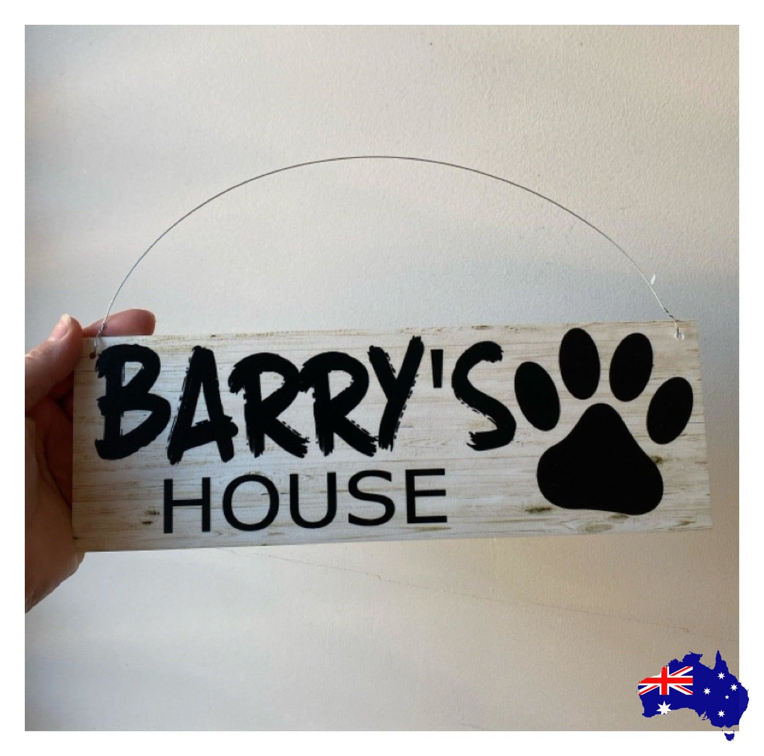 Dog Kennel House Custom Personalised Pets Name Sign - The Renmy Store Homewares & Gifts 