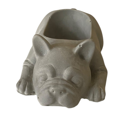 Planter Pot French Bulldog Dog Alice Aussie Handmade Concrete