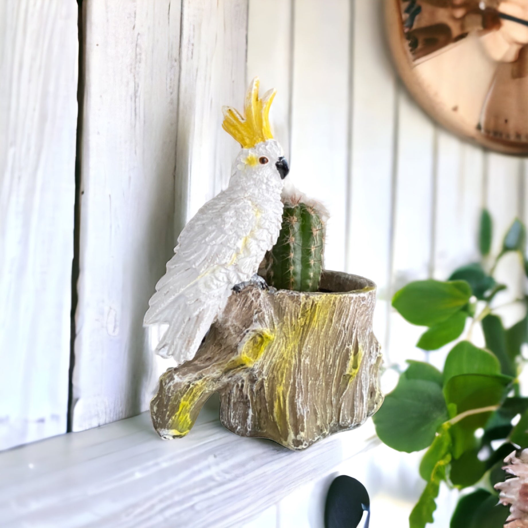 Plant Pot Planter Cockatoo - The Renmy Store Homewares & Gifts 