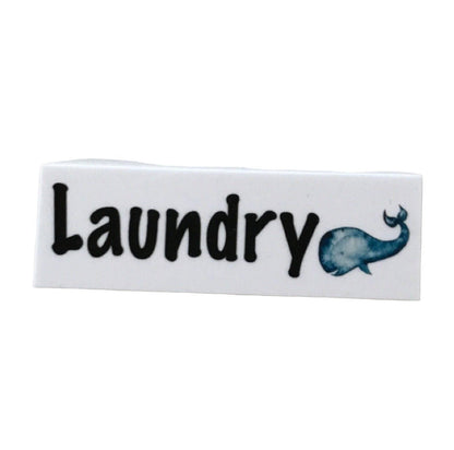 Whale Toilet Laundry Bathroom Door Sign - The Renmy Store Homewares & Gifts 