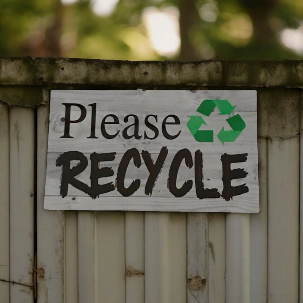 Please Recycle Rustic Sign – The Renmy Store Homewares & Gifts