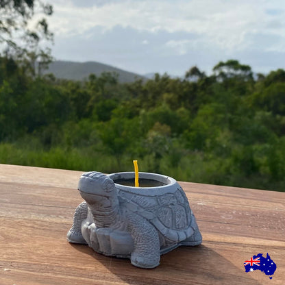 Pure Beeswax Turtle Candle Aussie Handmade