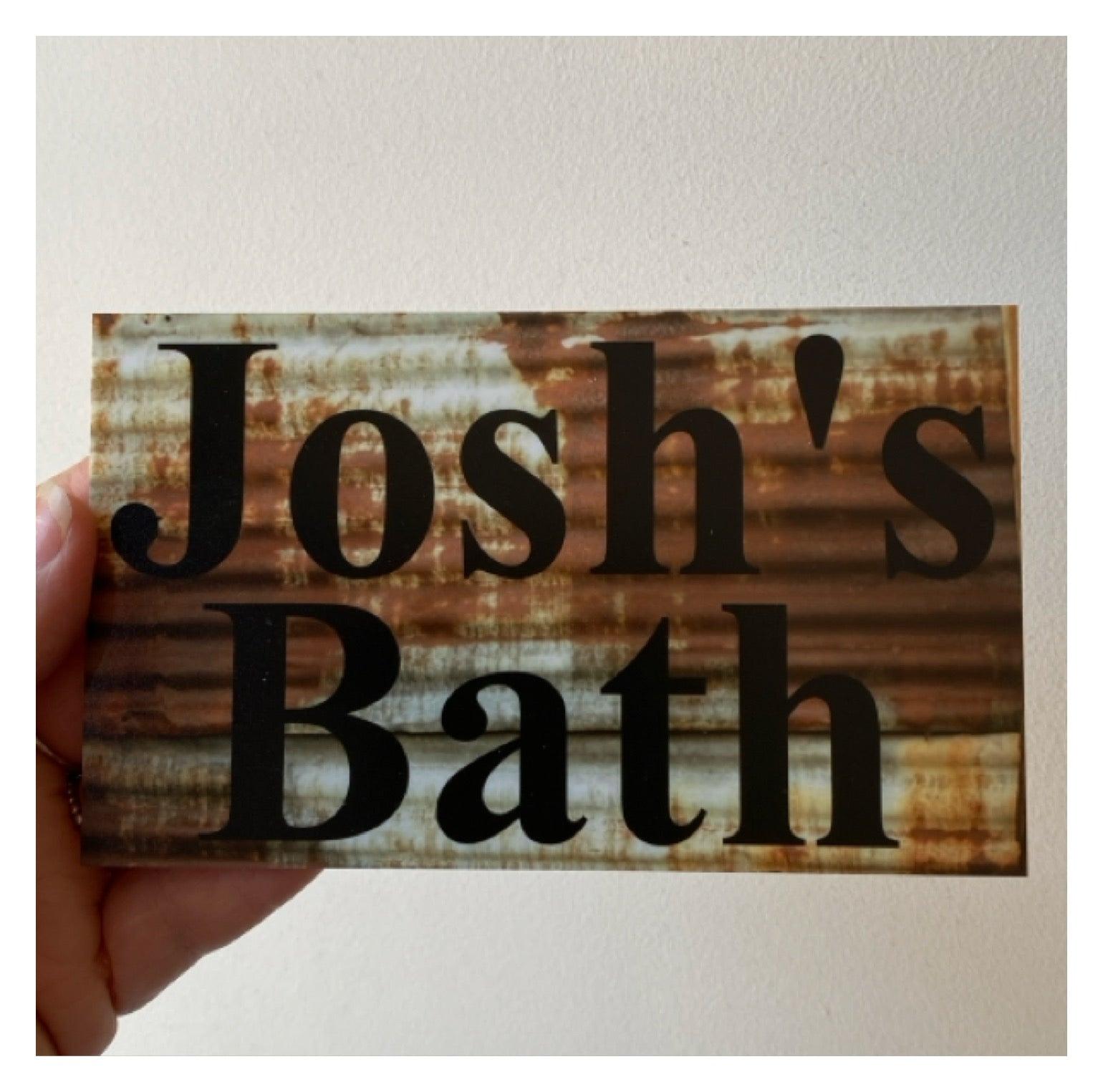 Rustic Rust Style Custom Personalised Sign - The Renmy Store Homewares & Gifts 