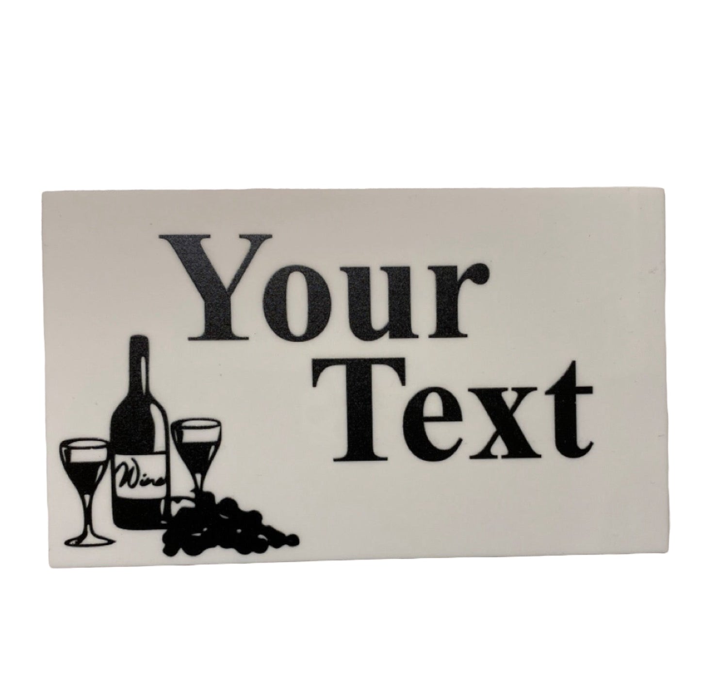 Wine Vintage White Personalised Custom Sign