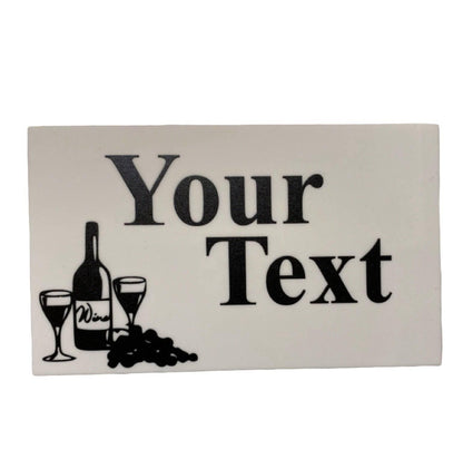 Wine Vintage White Personalised Custom Sign - The Renmy Store Homewares & Gifts 