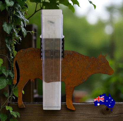 Rain Gauge Stake Wall Cow Country Farmhouse