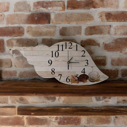 Clock Wall Shell Coastal Beach Aussie Made - The Renmy Store Homewares & Gifts 